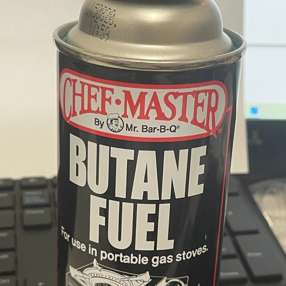 2x Chef Master | Chef Master 40062 8 Oz Butane Fuel Can for Portable Ranges